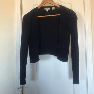 Navy crop sweater